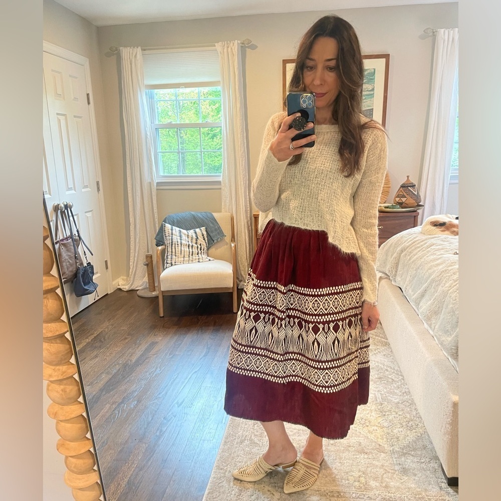 Vintage Maya Azteca Mexico Hand Made Skirt